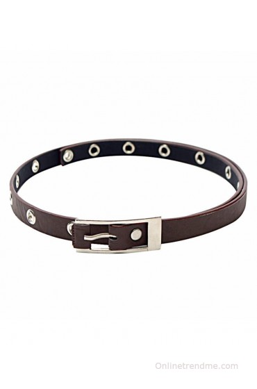 Skyways Brown Non Leather Women Belt